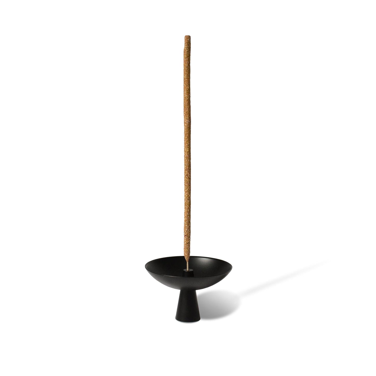 Black Brass Incense Holder with Ash Catcher