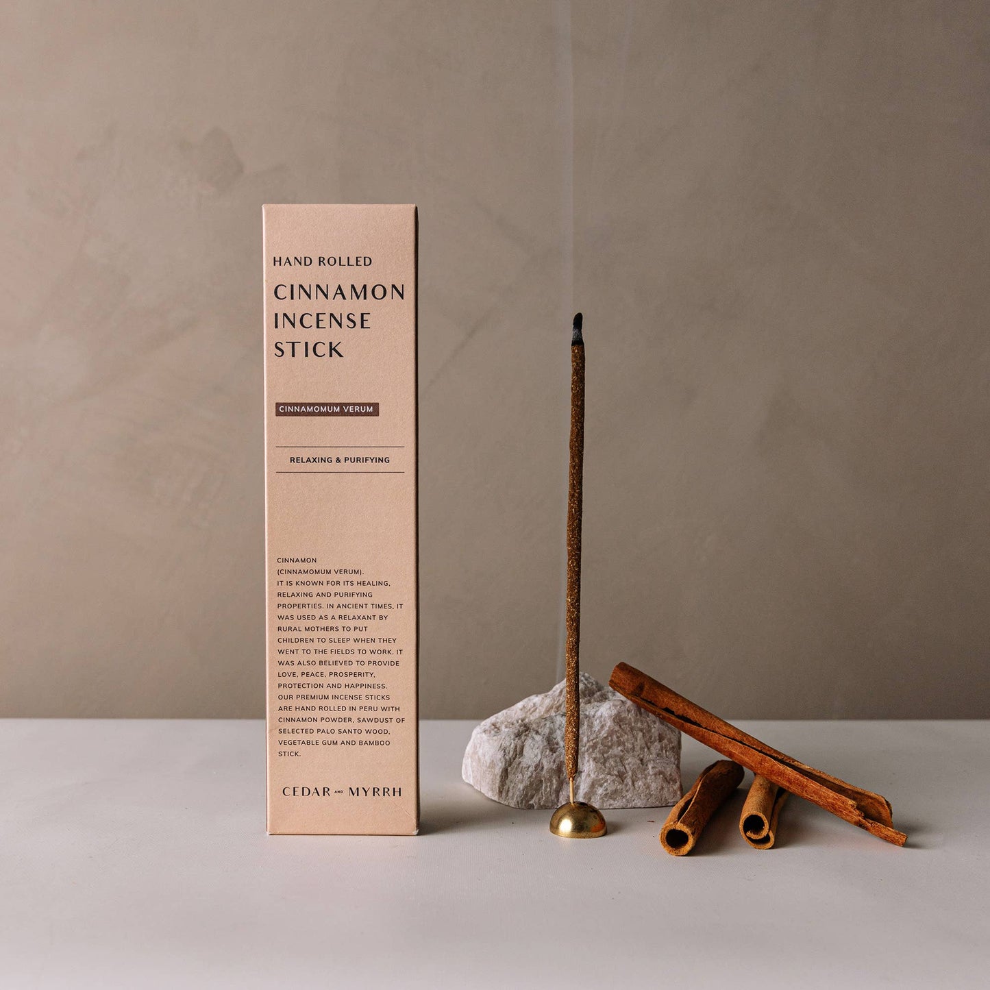 Cinnamon Hand-Rolled Incense Stick | 7 sticks